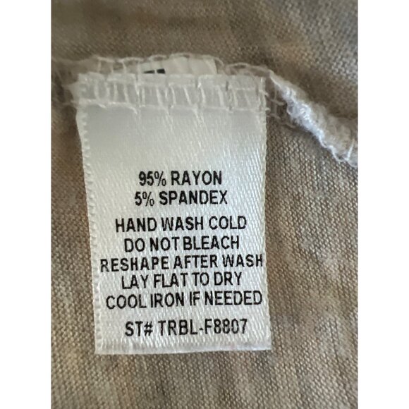 Tresics V-Neck Oatmeal T-Shirt S - Picture 4 of 4